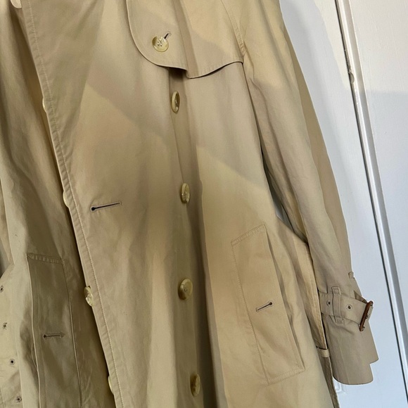 Burberry Beige Trench Coat Sz 8 Petite Made in England - Picture 16 of 16